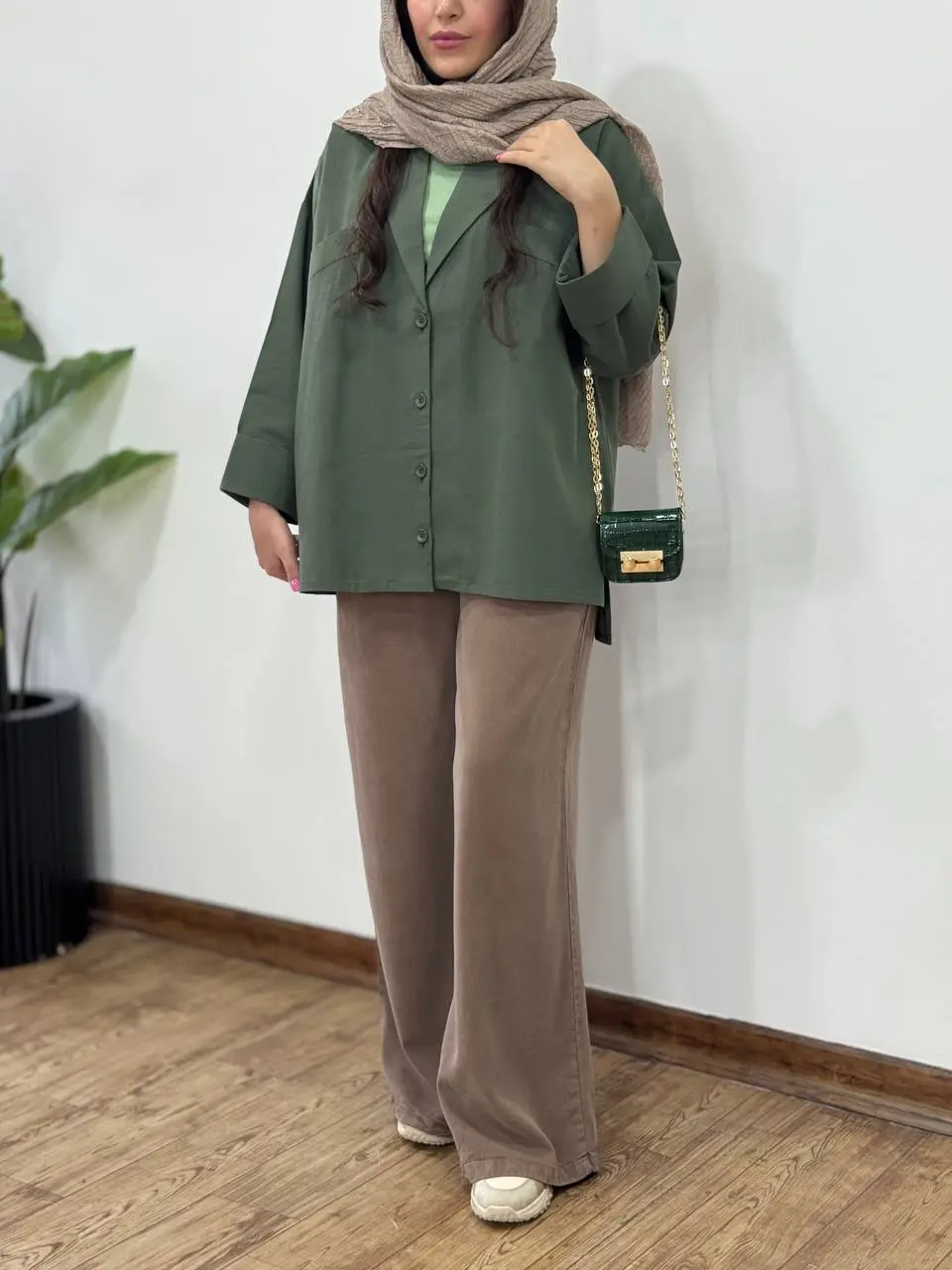 کت لینن پنبه میشل